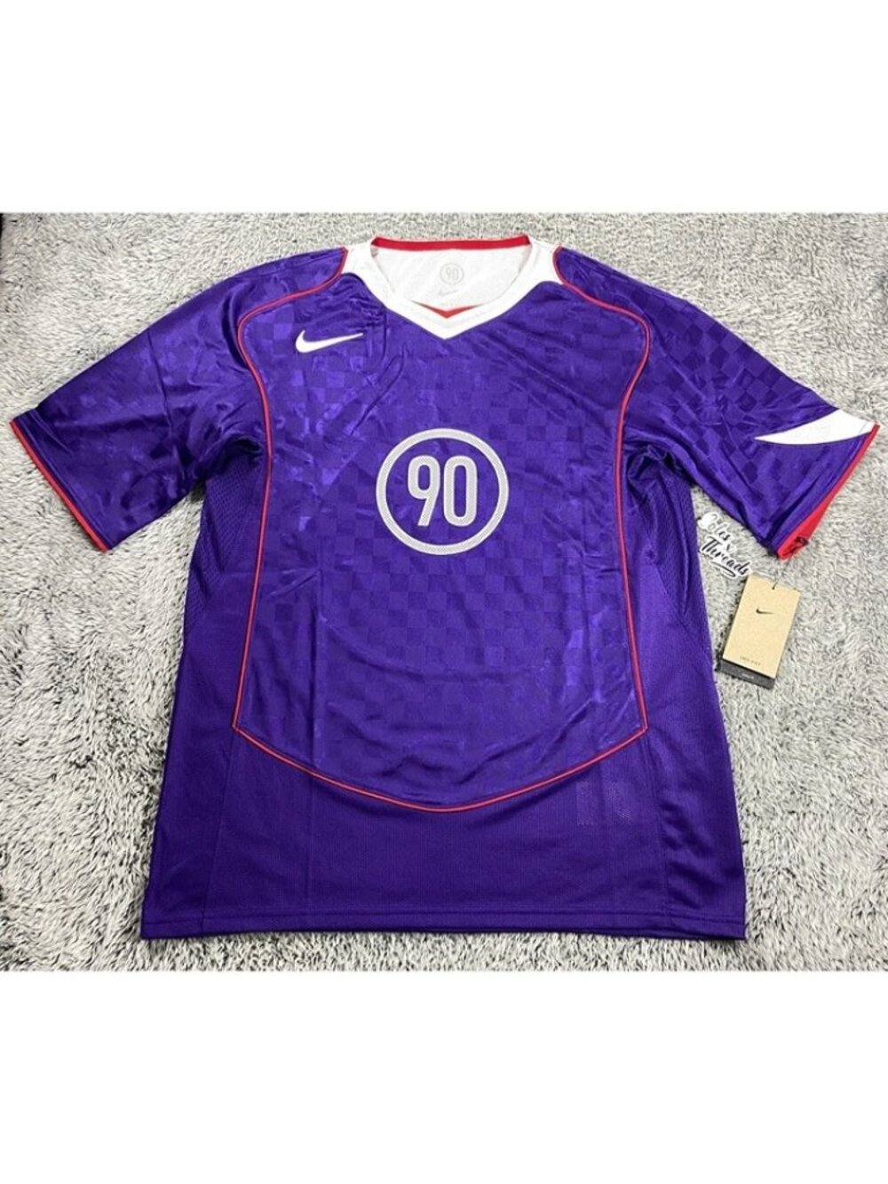 Nike Total 90 Dri-FIT Soccer Jersey Size Large Men Purple Red White IM6299-547